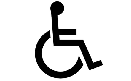 Rollstuhl Symbolbild für Rollstuhlfahrer